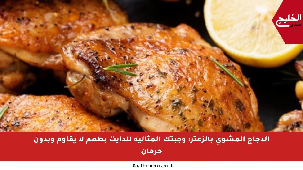 الدجاج المشوي بالزعتر: وجبتك المثالية للدايت بطعم لا يقاوم وبدون حرمان